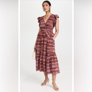 Ulla Johnson Bendetta Dress Size 4 in Purple Sapphire NWOT